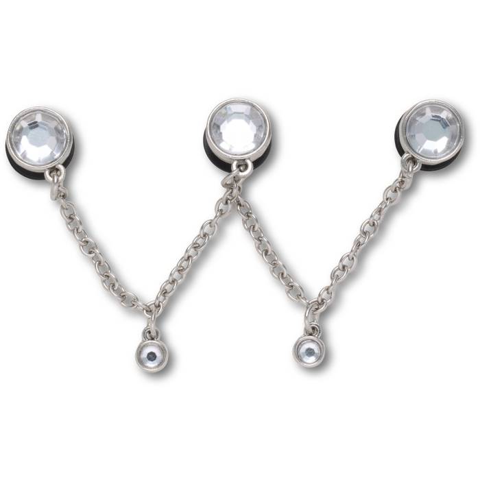 Silver Triple SMT Gem Chain