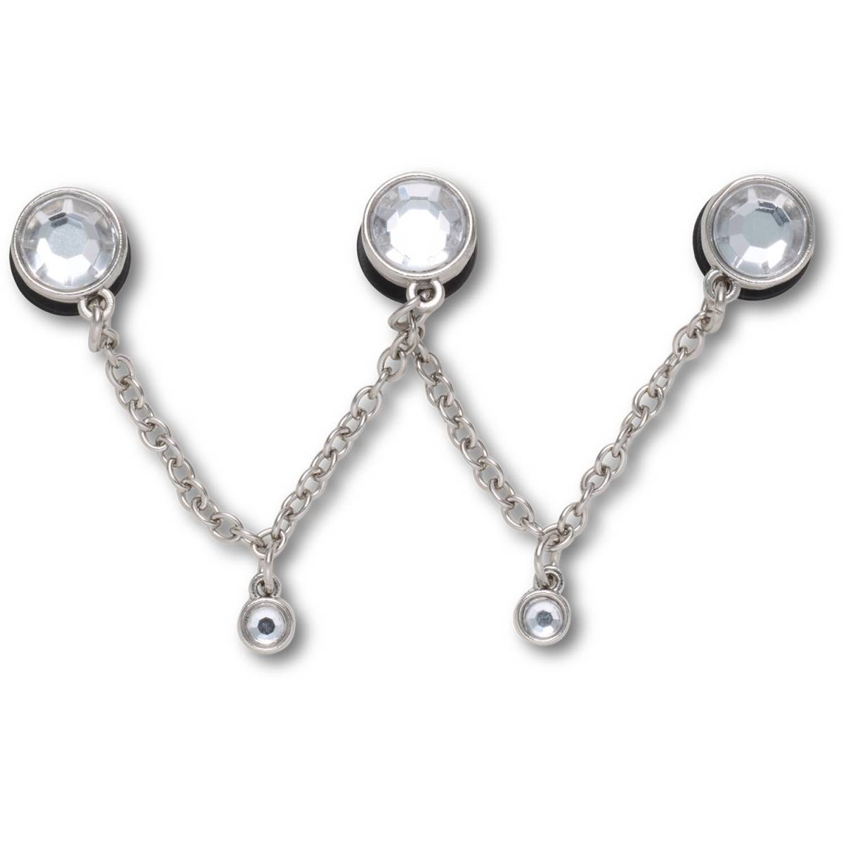 Crocs Silver Triple SMT Gem Chain