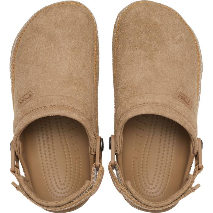 Zuecos unisex Classic Crafted Vegan Suede Stitch U