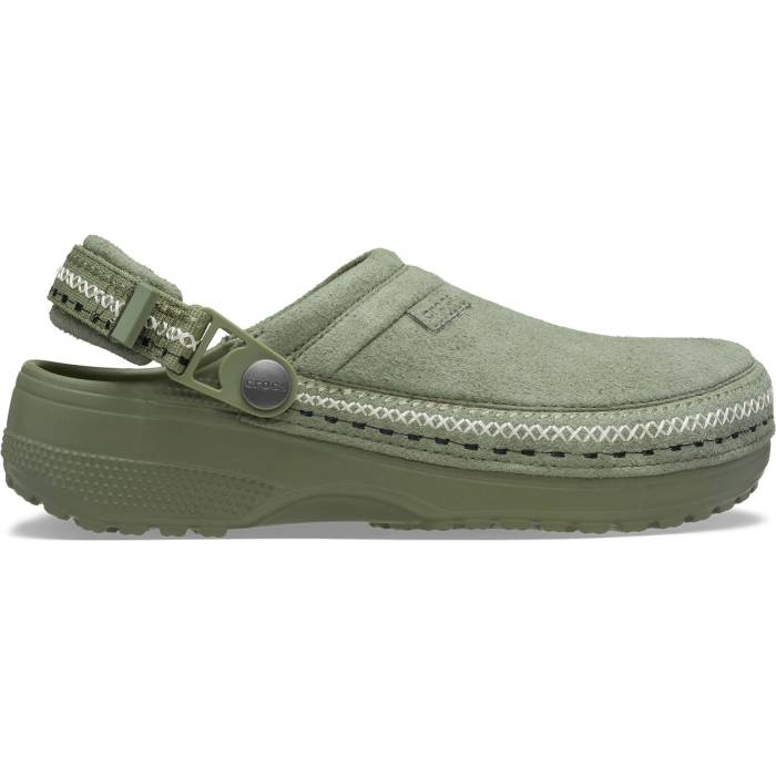 Zuecos unisex Classic Crafted Vegan Suede Stitch U