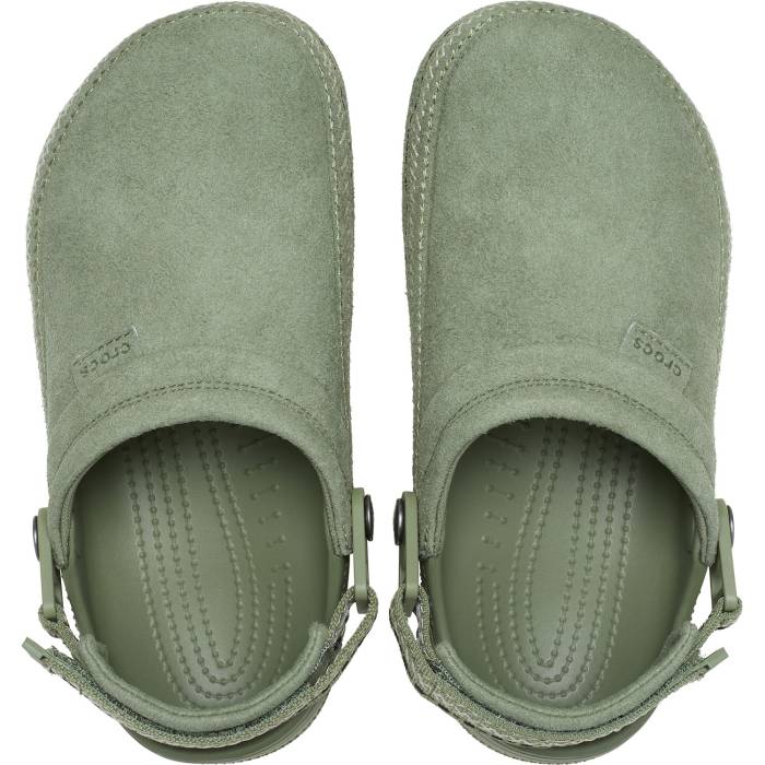 Zuecos unisex Classic Crafted Vegan Suede Stitch U