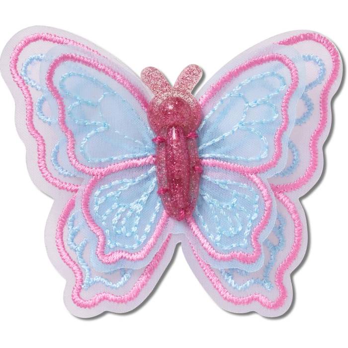 Mariposa de malla con lentejuelas