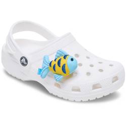 Pez brillante azul y dorado