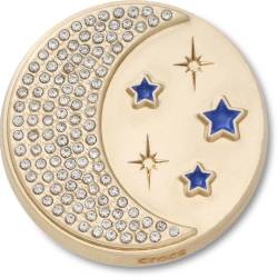 Luna y estrella azul marino