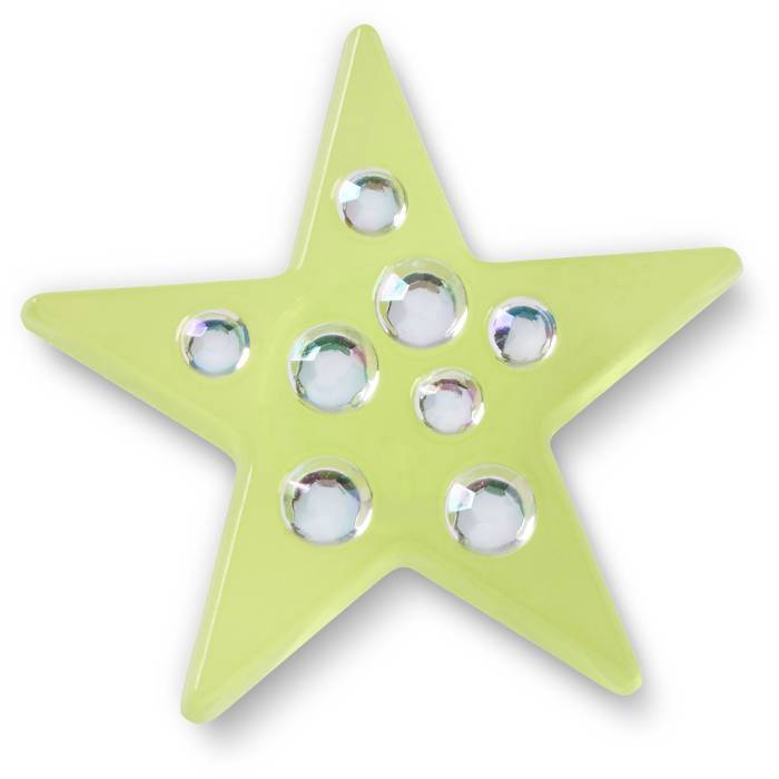 Estrella con gema verde