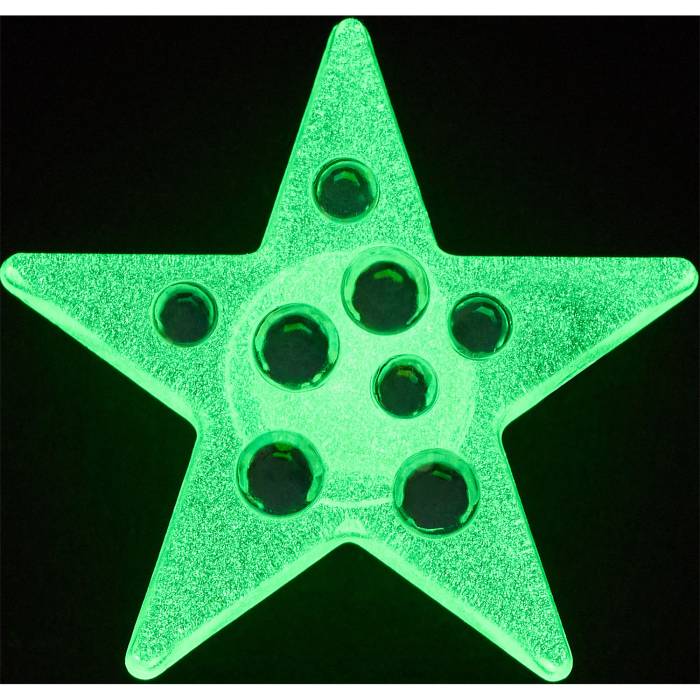 Estrella con gema verde