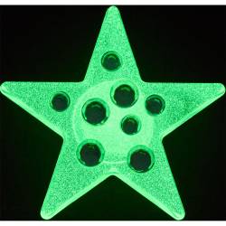 Estrella con gema verde