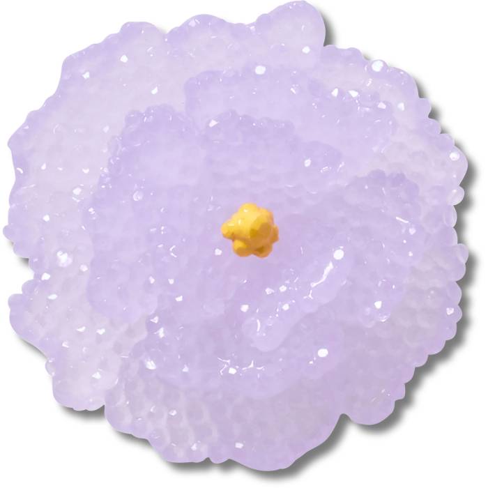 Flor morada de cuentas