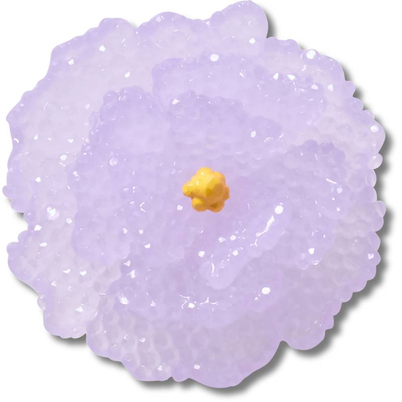 Flor morada de cuentas
