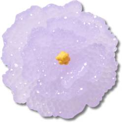 Flor morada de cuentas