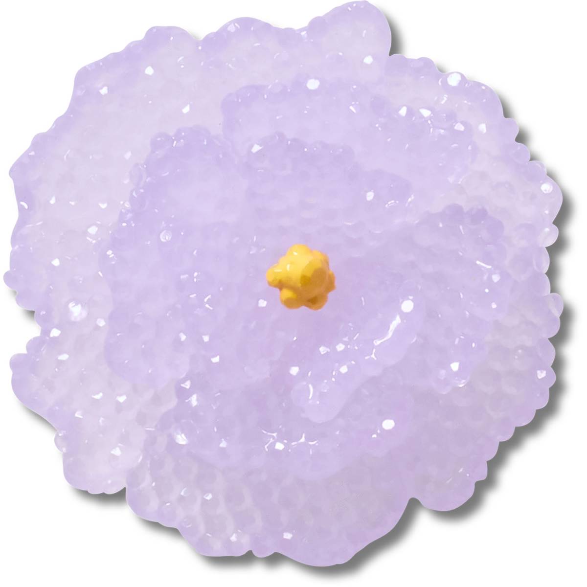 Crocs Flor morada de cuentas
