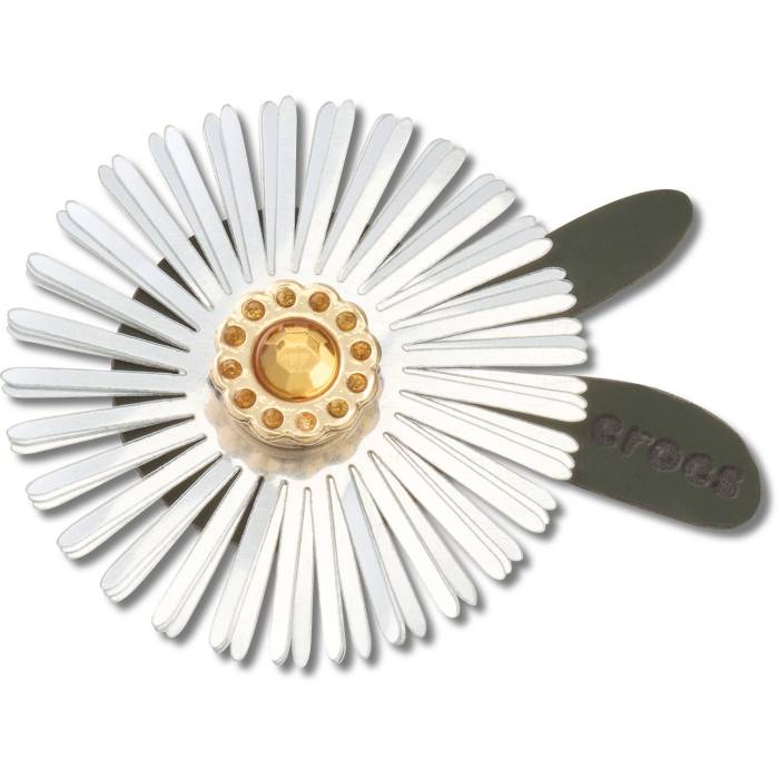 Flor plateada de lentejuelas