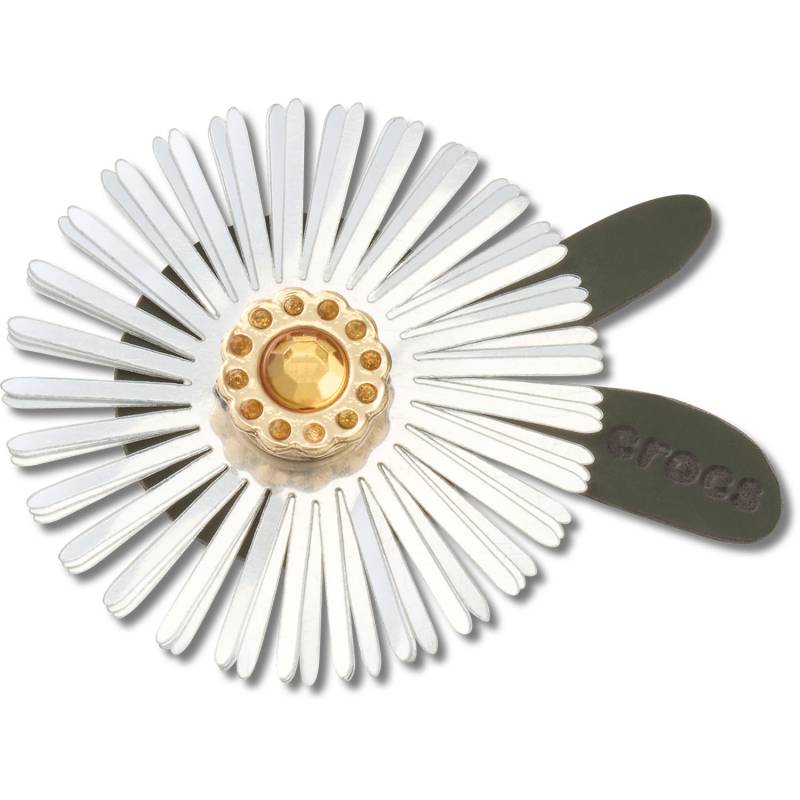 Flor plateada de lentejuelas