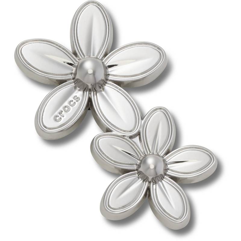 Racimo doble de flores plateadas