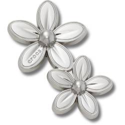 Racimo doble de flores plateadas