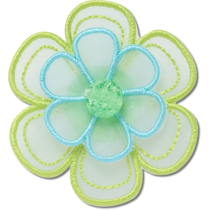 Flor verde de malla