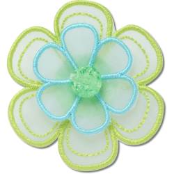 Flor verde de malla