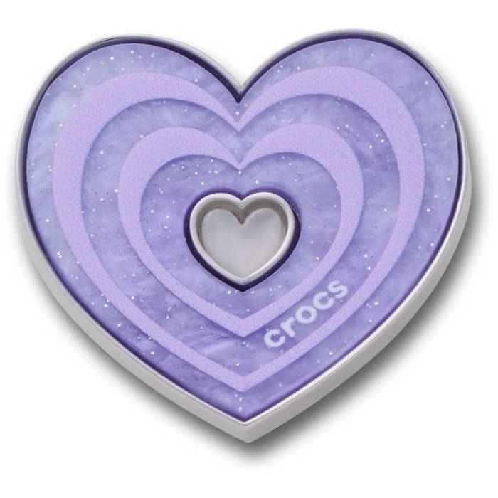 Corazón morado marmolado