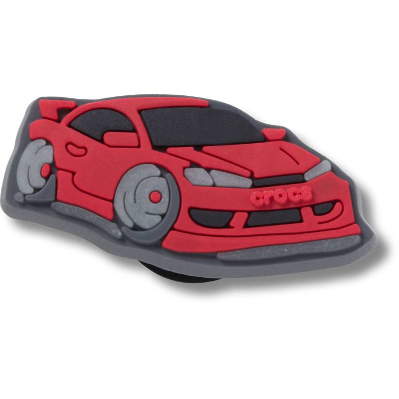 Coche de carreras urbano rojo fosforescente