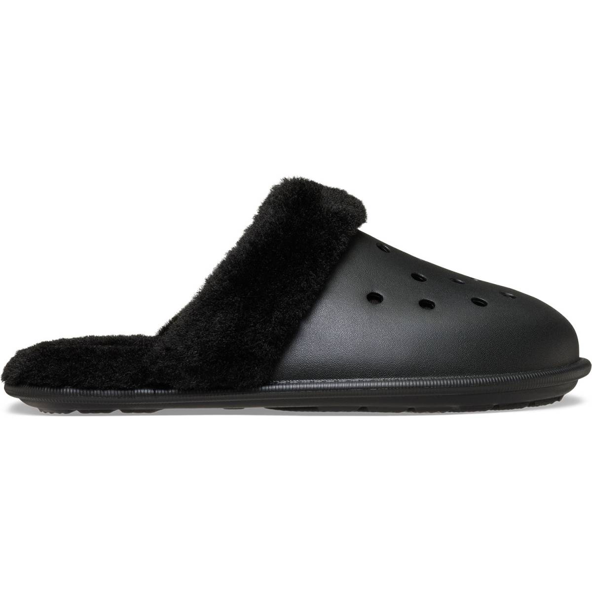 Crocs Zapatillas de casa unisex Classic Fuzz Scuff U - Black