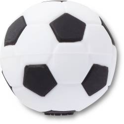 Balón de fútbol aplastado