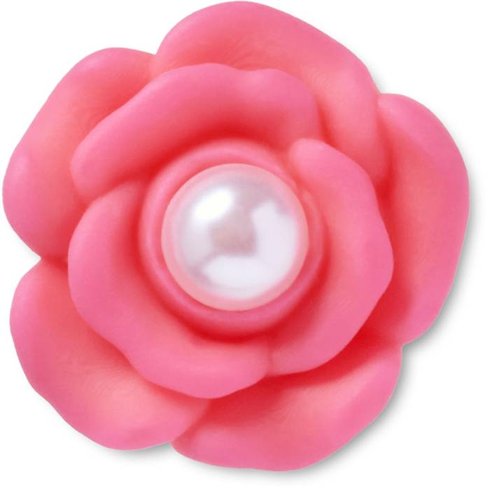 Pink Flower With Pearl Center