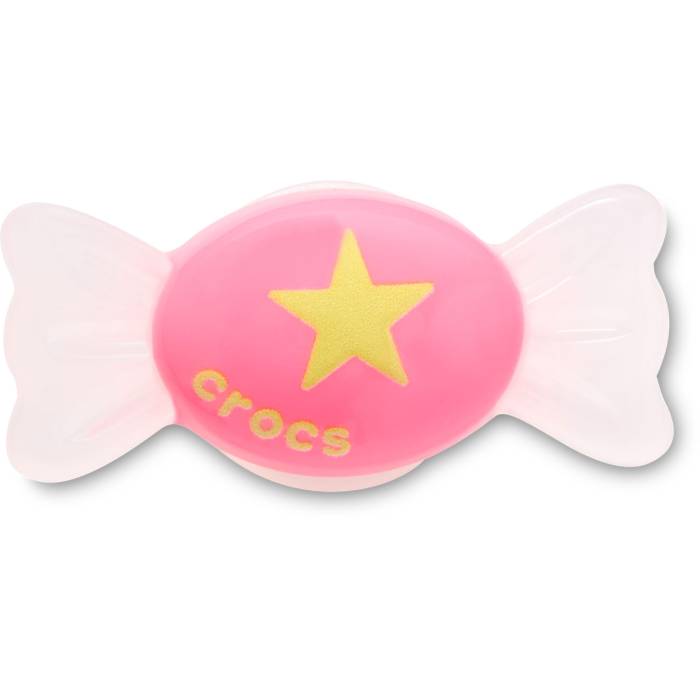 Caramelo rosa y blanco con estrella