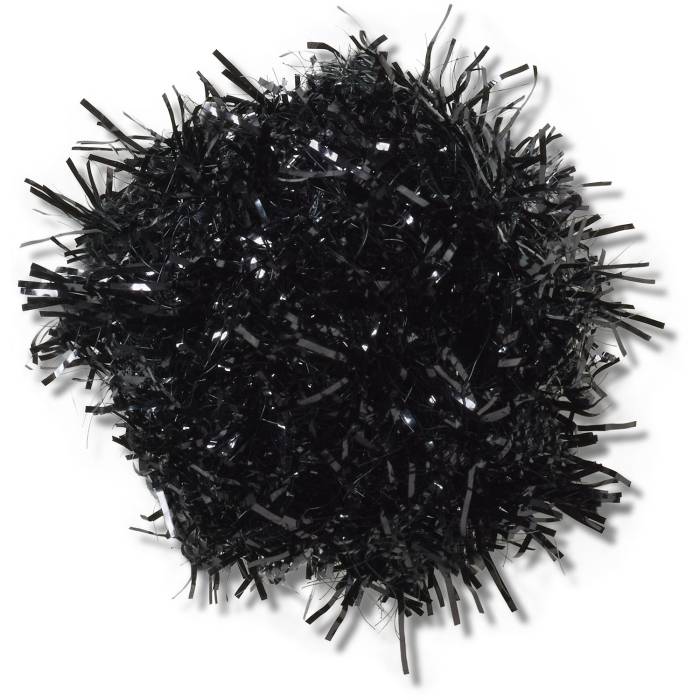 Pompón de oropel negro