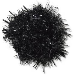 Pompón de oropel negro